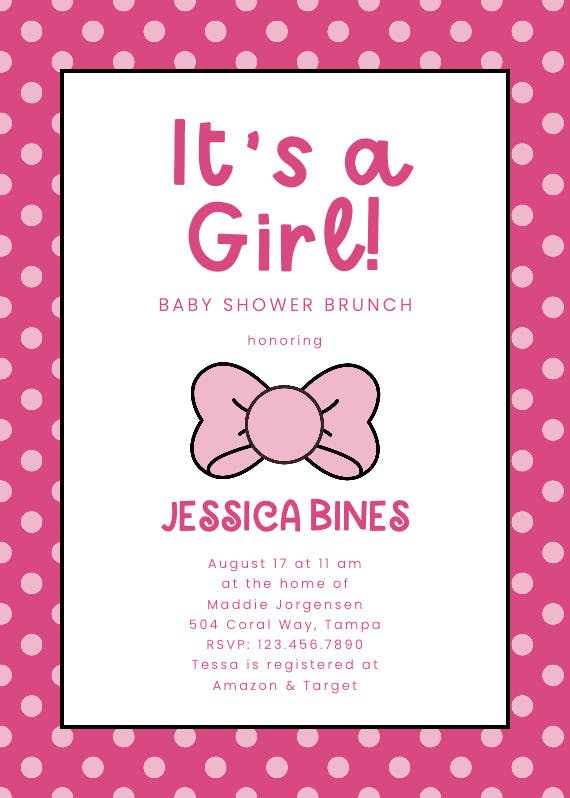 Dream big & sparkle - baby shower invitation