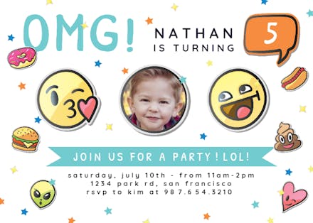 Emoji Birthday Invitation Templates Free Greetings Island Emoji Birthday Invitation Templates Free Greetings Island
