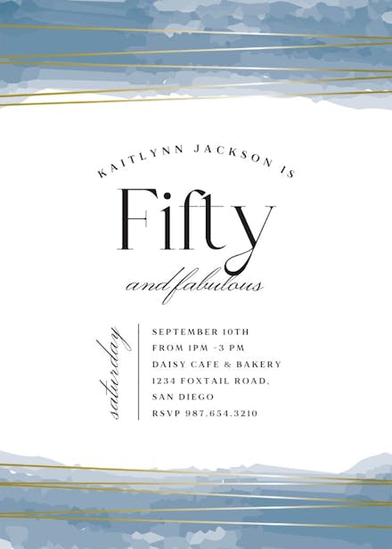 Fabulous - birthday invitation