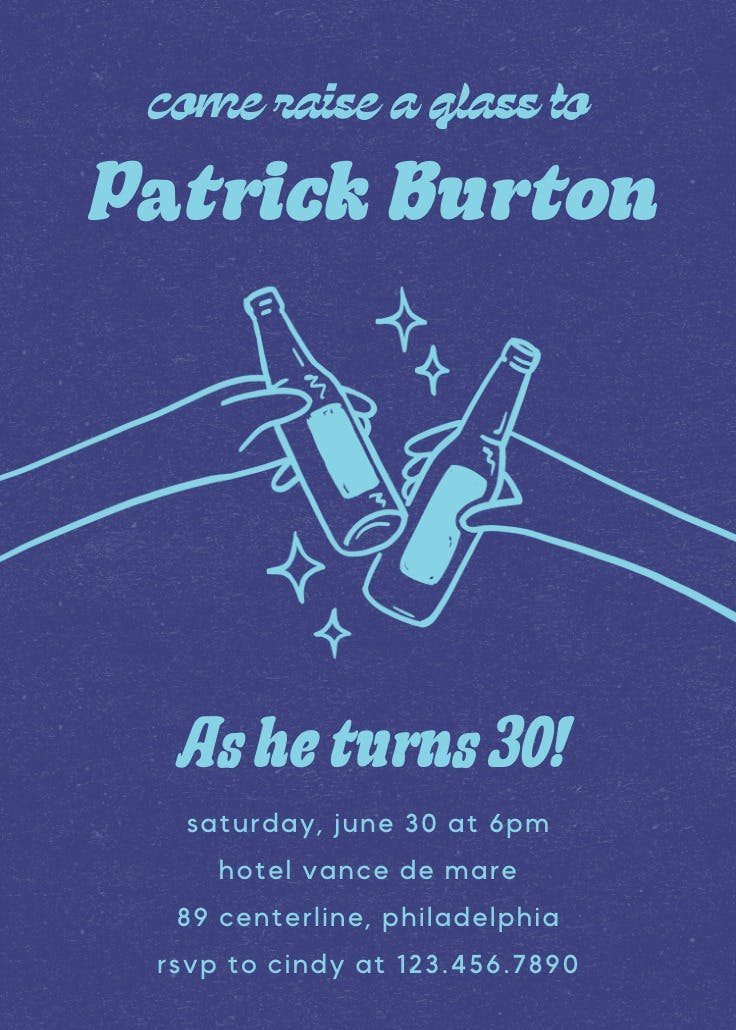 Fizzy fun - invitación de cumpleaños