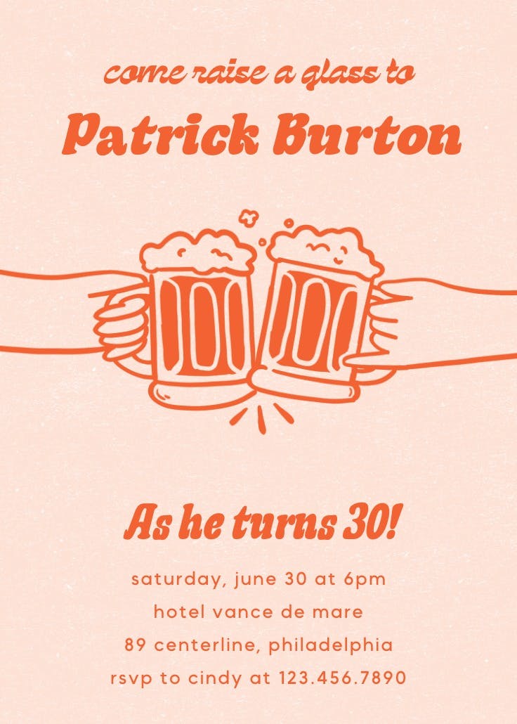 Fizzy fun - invitación de cumpleaños