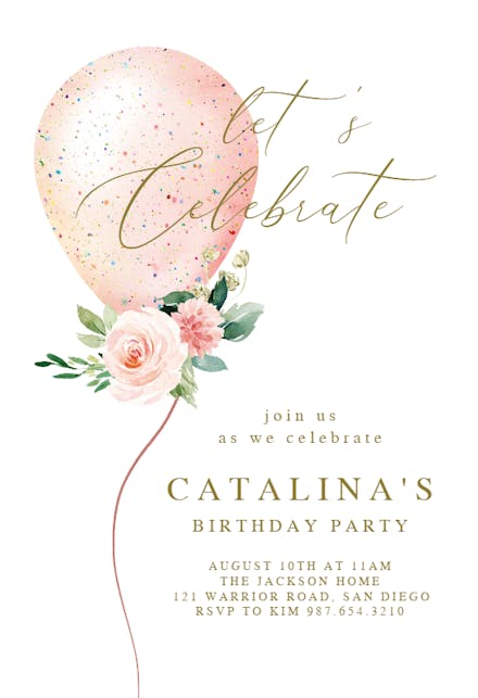 Birthday Invitation Templates For Her Free Greetings Island