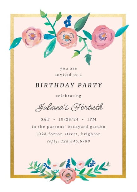 Cocktail Confetti - Cocktail Party Invitation Template (Free ...