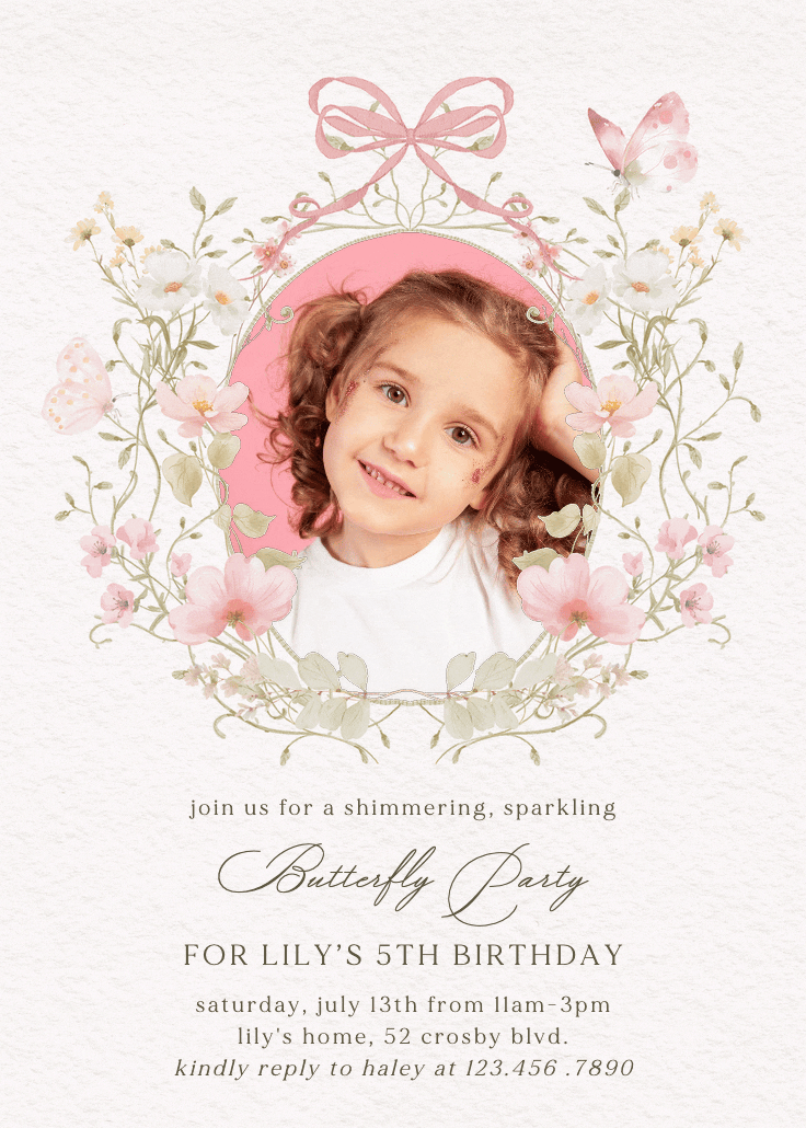 Flowering frame - invitation