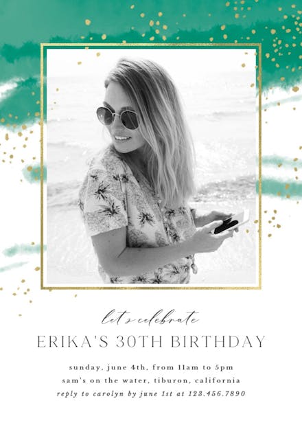 Fresh & fancy - birthday invitation