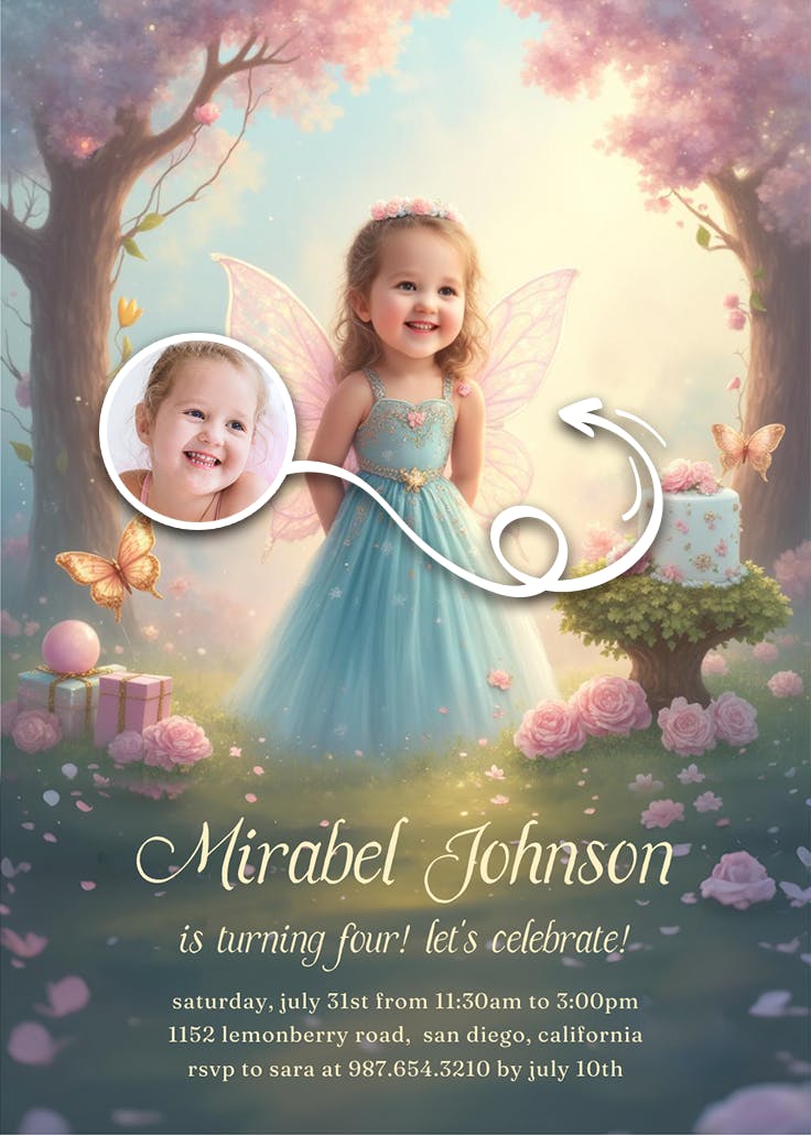 Garden of wishes - invitation