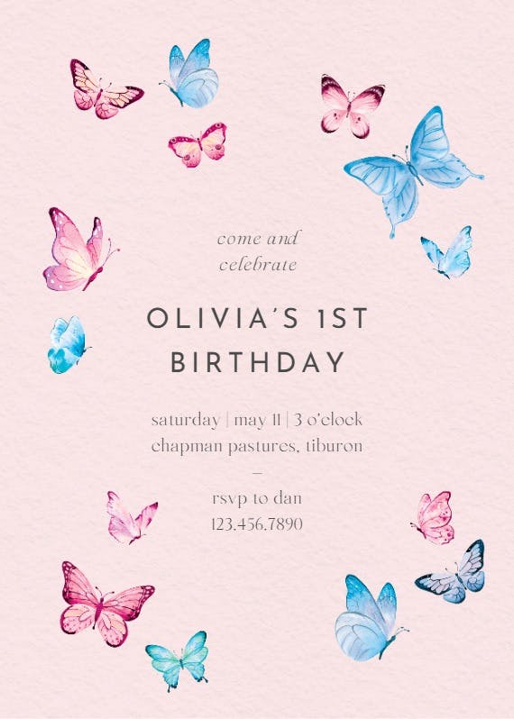 Gentle friends - birthday invitation