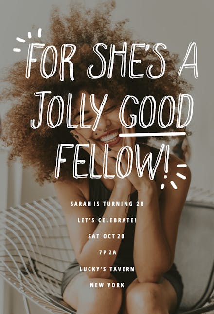 Good Fellow - Birthday Invitation