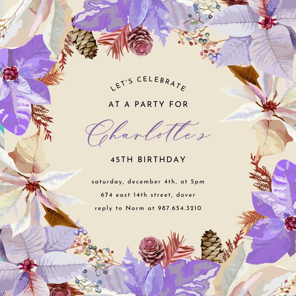 Happily ever after - birthday invitation