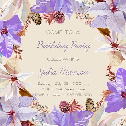 Happily Ever After - Birthday Invitation Template (Free) | Greetings Island