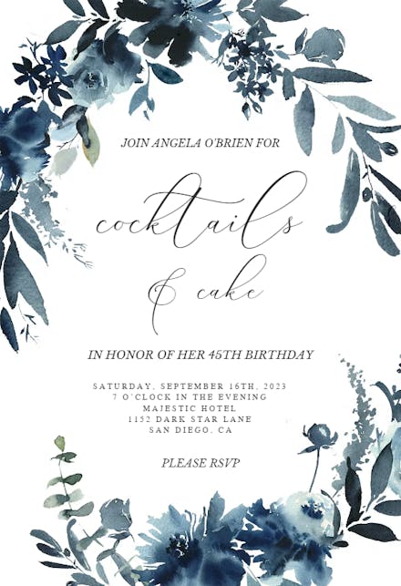 Birthday Invitation Templates For Her Free Greetings Island