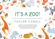 Free Printable Zoo Birthday Party Invitations Printable Templates