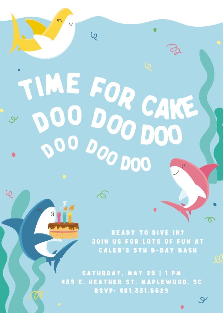 Killin' for cake - invitación para todos los días