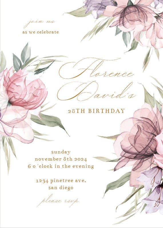 Knotted - birthday invitation
