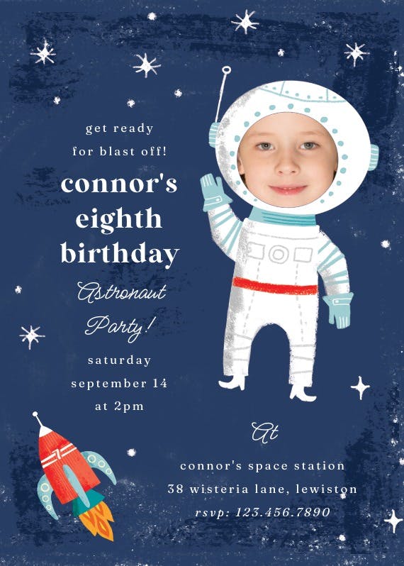 Launched - birthday invitation