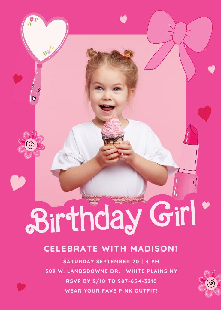 Life in plastic - birthday invitation