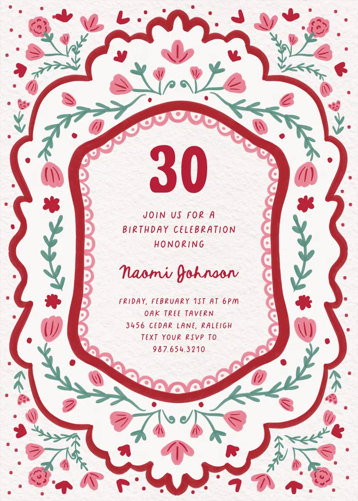 Love frame - 招待状