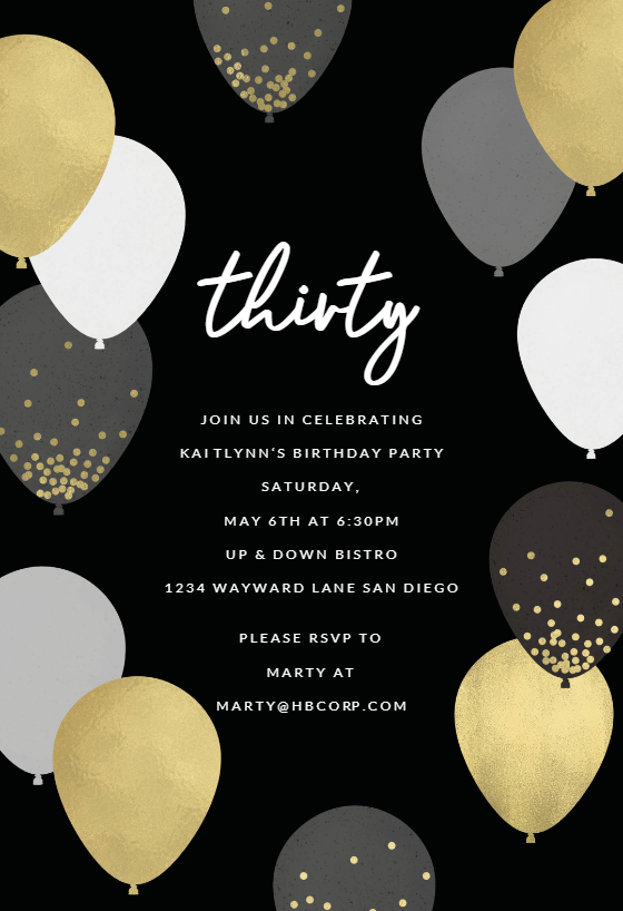 21st birthday invitations for him