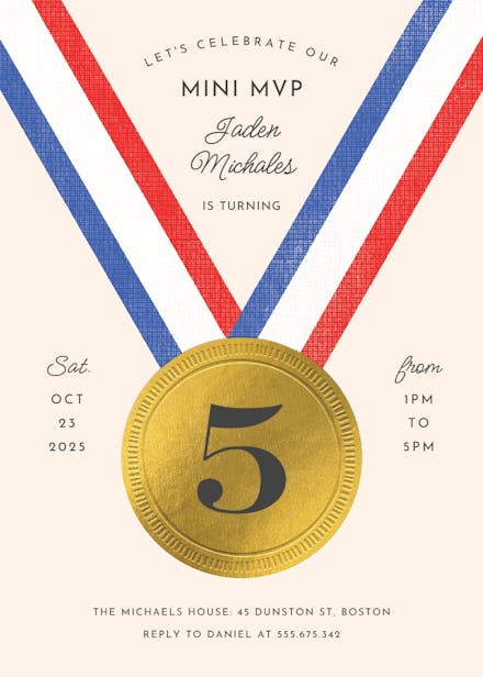 Mini mvp - birthday invitation