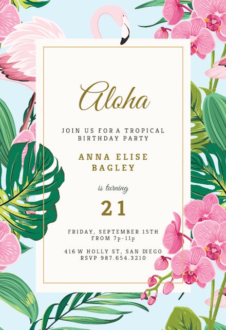 Hawaiian Invitation Template from images.greetingsisland.com