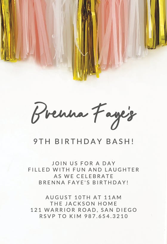 Party neutrals -  invitación de cumpleaños