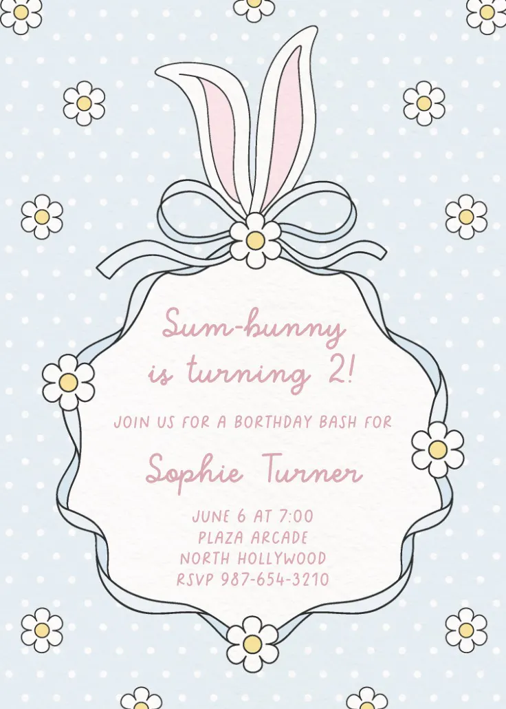 Pastel wishes 2 - invitación de cumpleaños