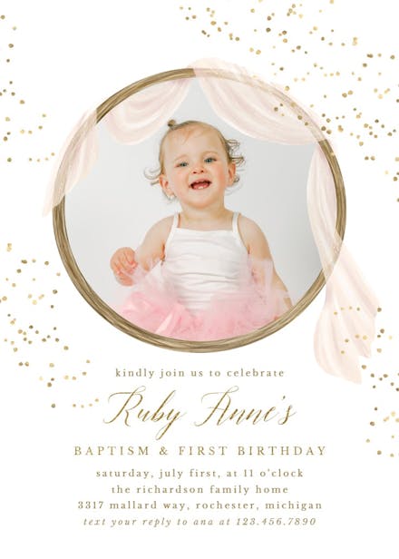 Perfectly precious - birthday invitation