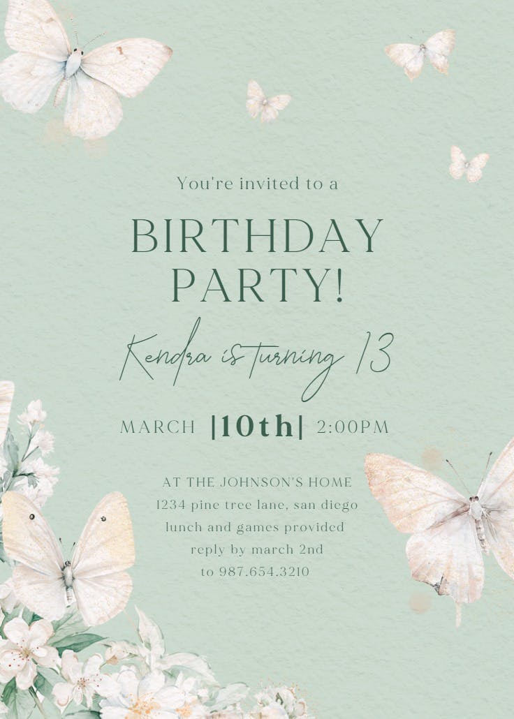 Pride and joy - birthday invitation