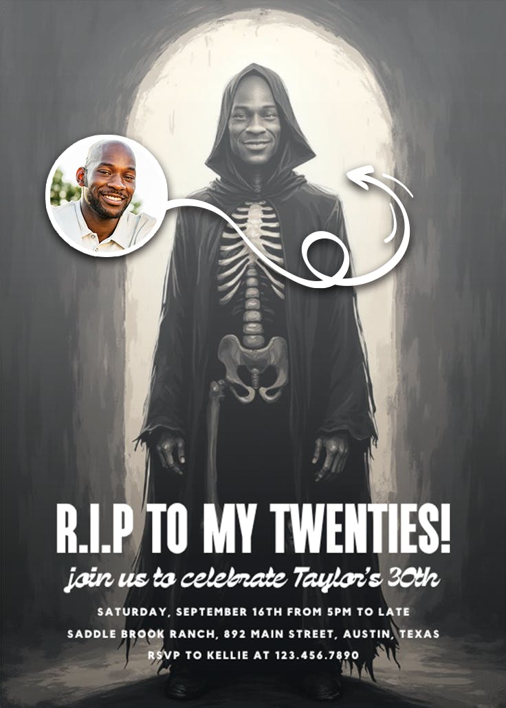 R.i.p. twenties - invitation