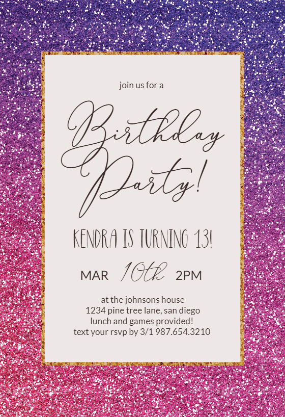 Kids Birthday Invitation Templates (Free) | Greetings Island