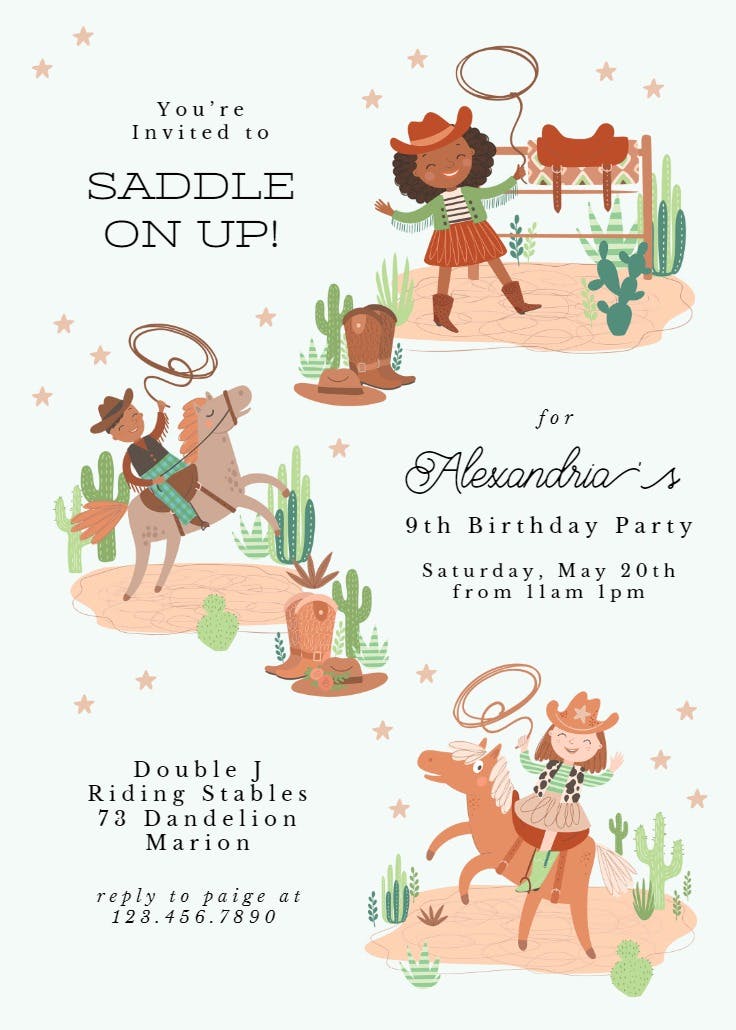 Rope trick - printable party invitation