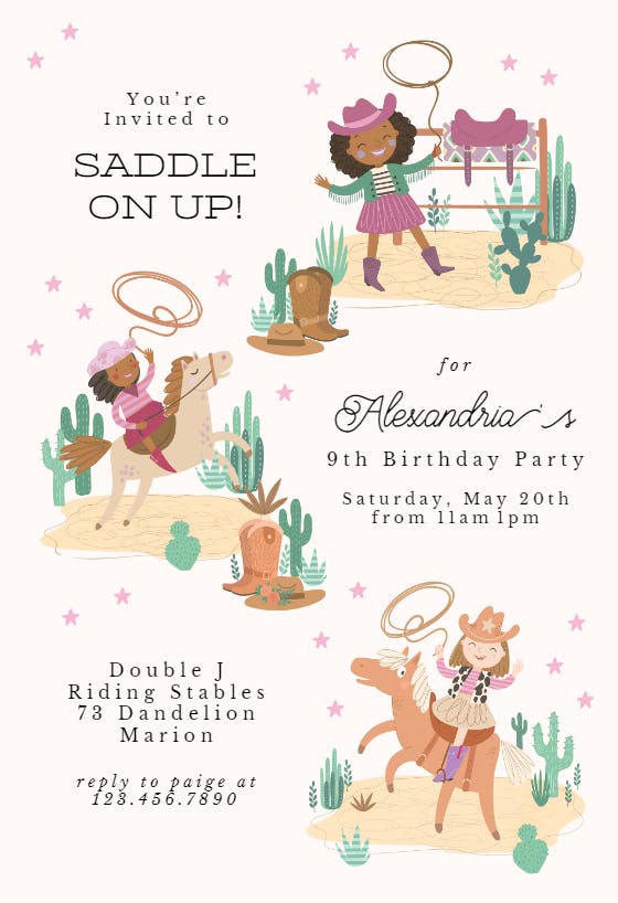 Rope trick - printable party invitation