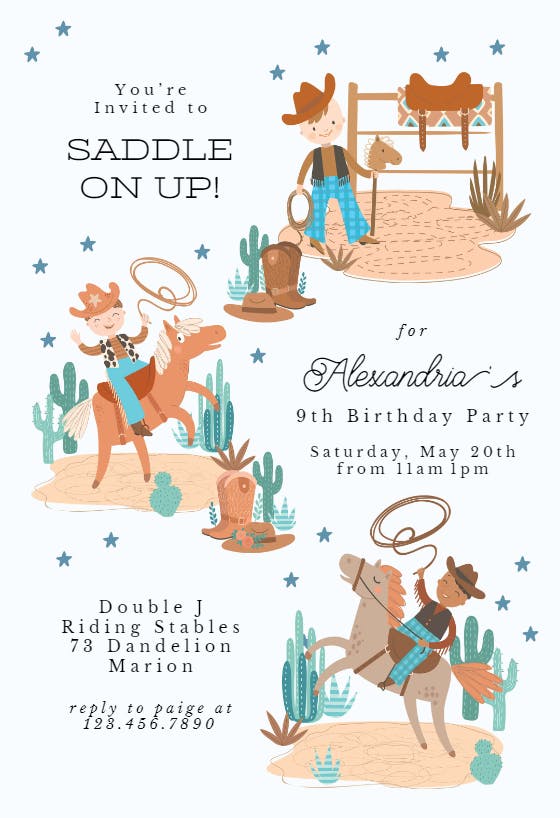 Rope trick - printable party invitation