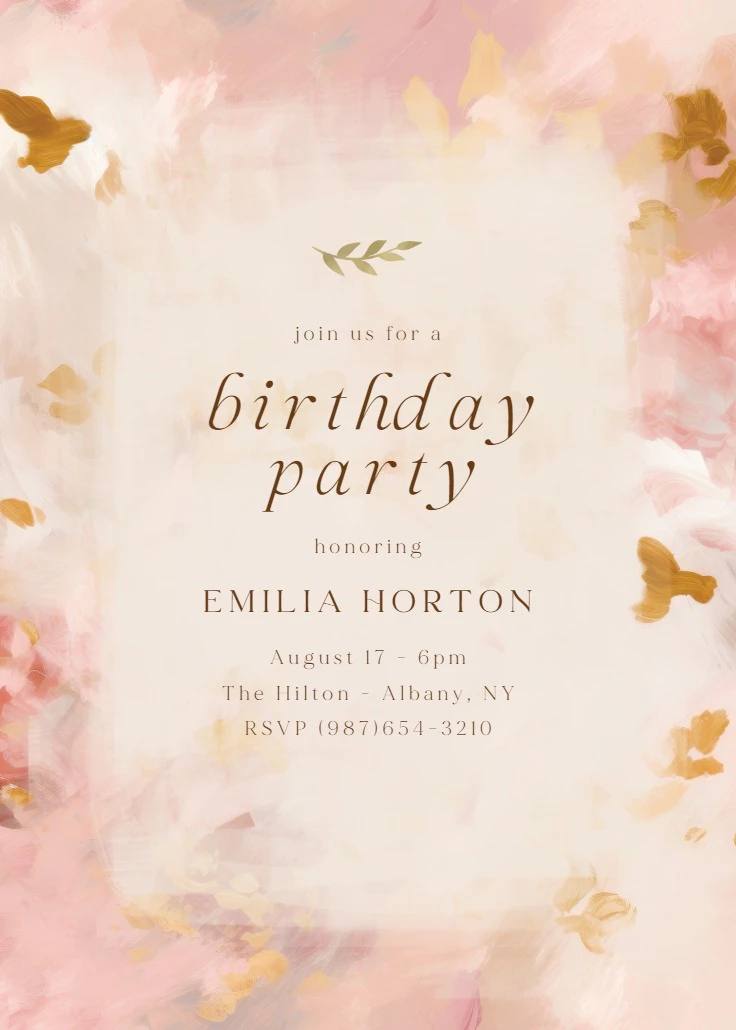Rustic Monogram - Birthday Invitation Template | Greetings Island