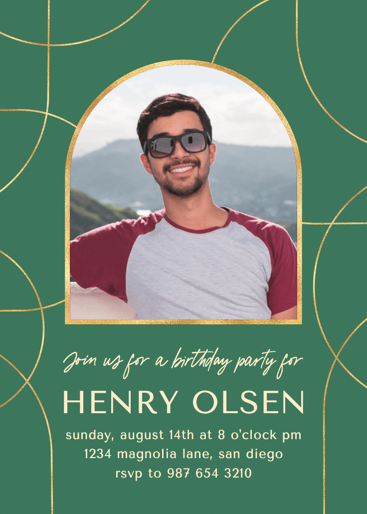 Sophisticated lines - invitation