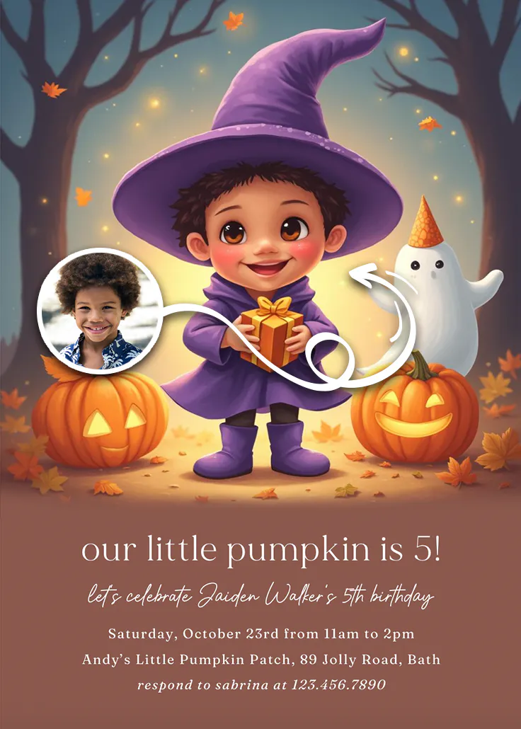 Spooky soirée - cadılar bayramı partisi davetiyesi