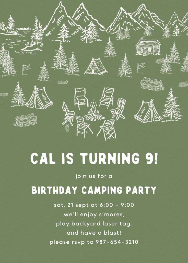 Stags in the wild - invitation