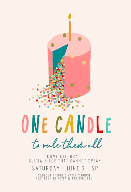 Tall Order - Birthday Invitation