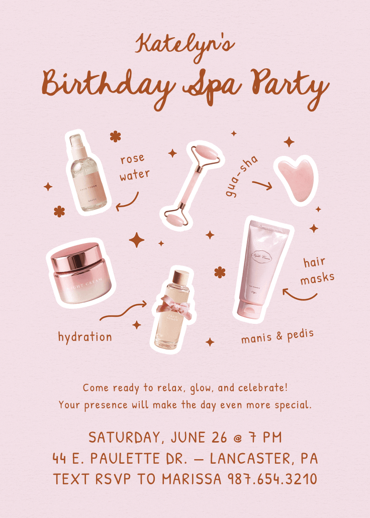 The goods - invitación de cumpleaños