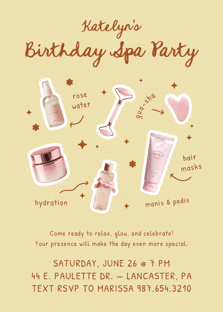 The goods - invitación de cumpleaños