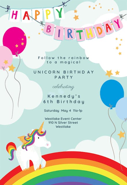 Birthday Invitation Templates (Free)  Greetings Island