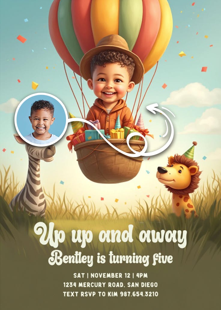 Up & roaring - invitation