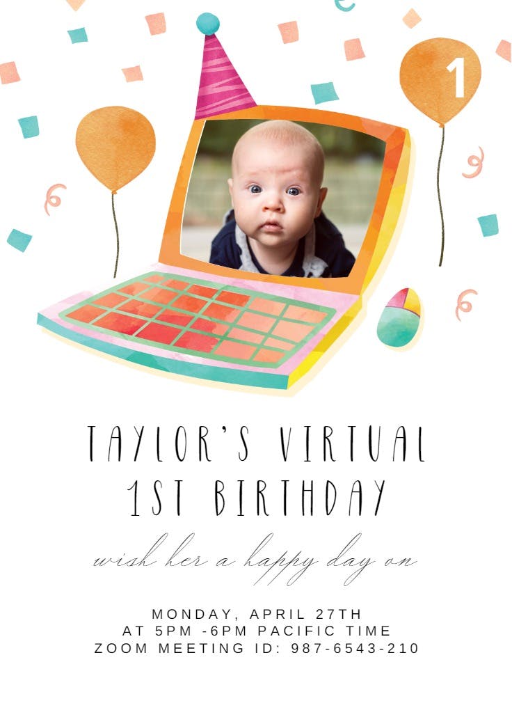 Virtual fun - party invitation