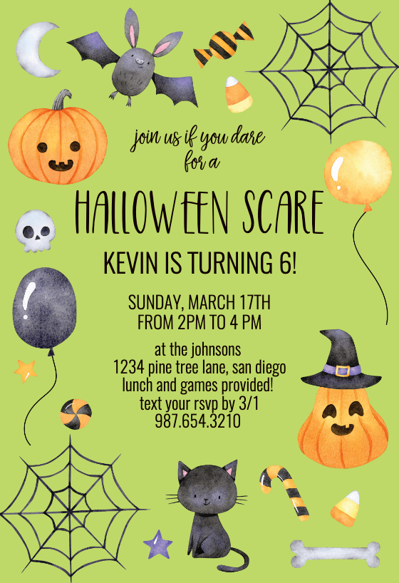 halloween party invitations templates