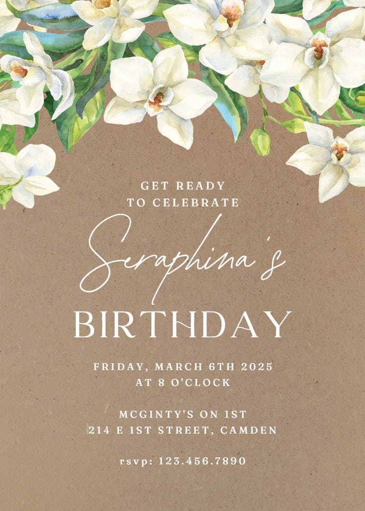 Coppery Ink 70 - Birthday Invitation Template | Greetings Island Coppery Ink 70 - Birthday Invitation Template | Greetings Island