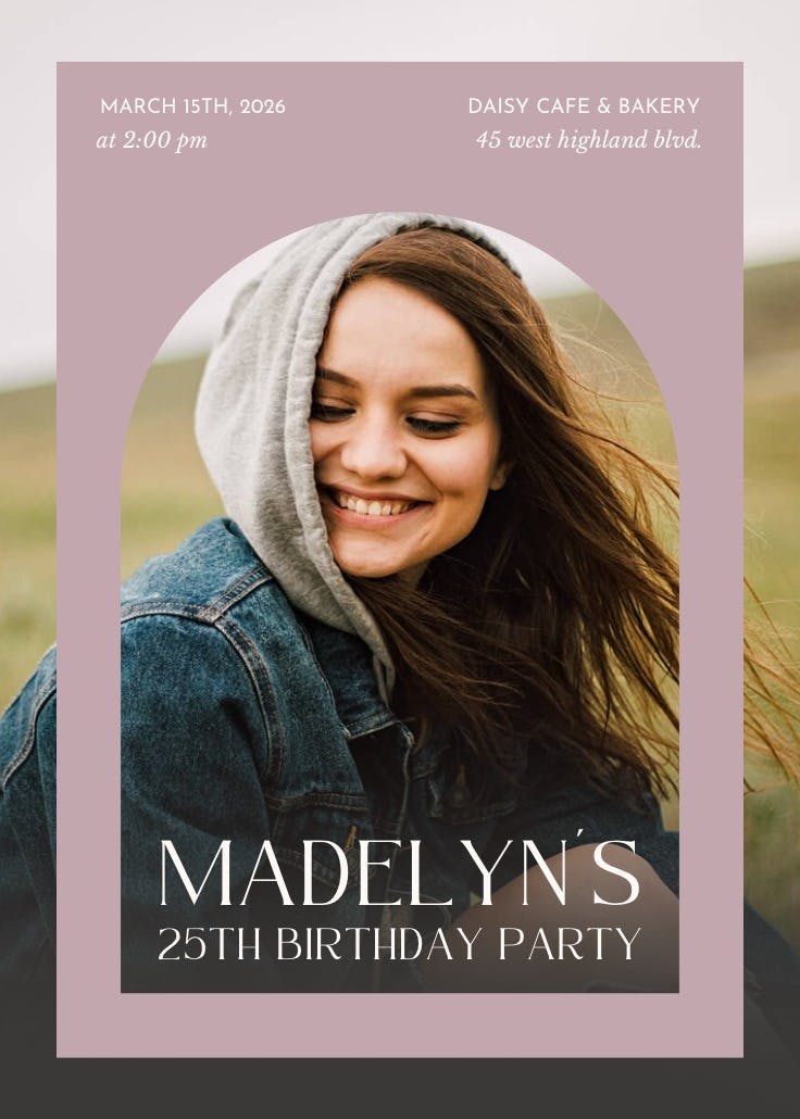 Window to celebrate - printable party invitation