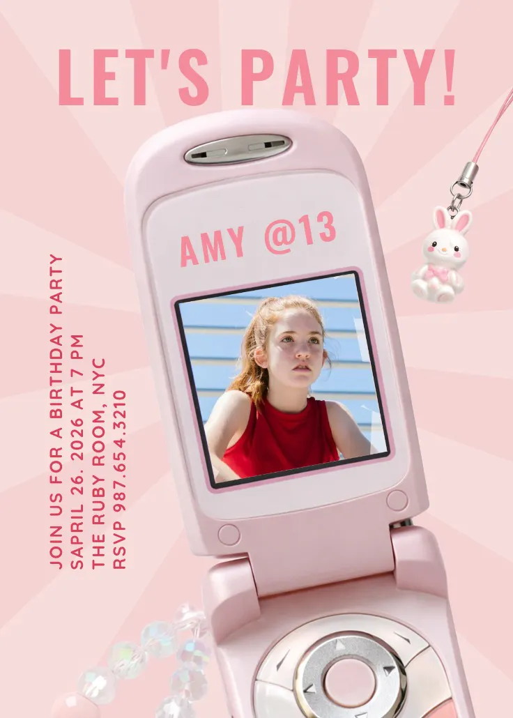 Birthday ringtone - invitación de cumpleaños
