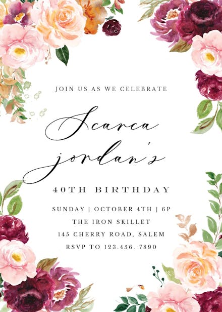 Page 22 | Birthday Invitation Templates (Free) | Greetings Island