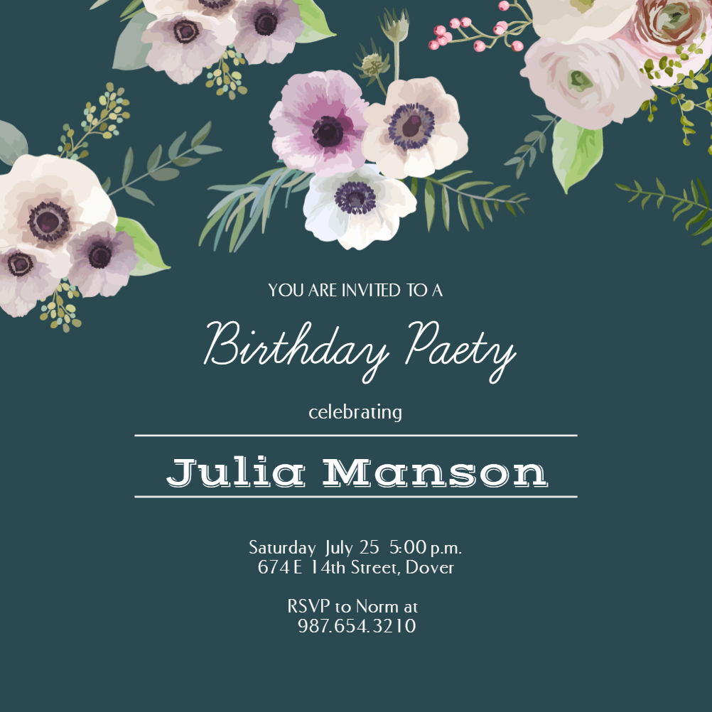 Birthday Invitation Templates (Free) Greetings Island