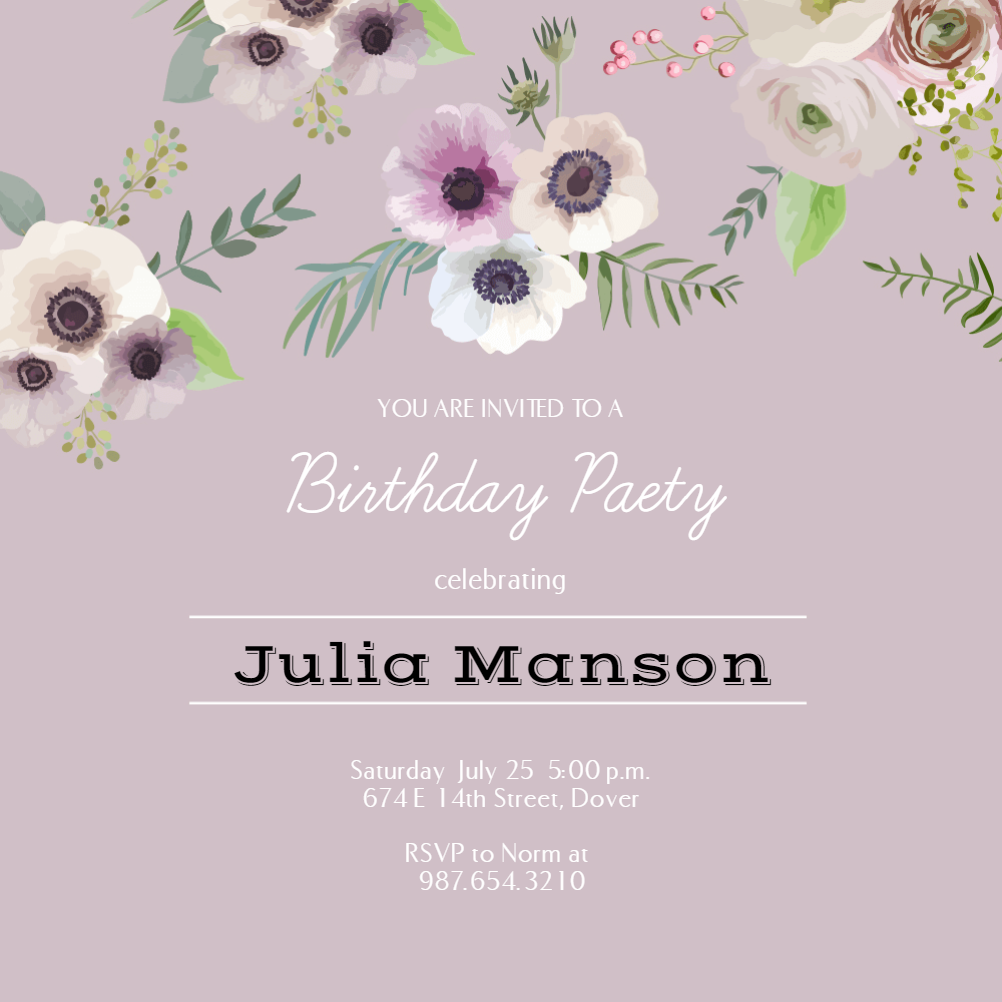 Birthday Invitation Templates (Free) Greetings Island